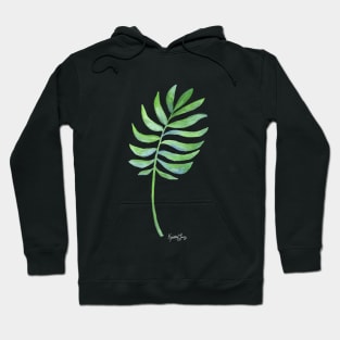 Tropical Palm Leaf 01 Hoodie